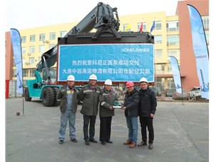 成功交付！科尼正面吊助力中遠(yuǎn)海運(yùn)遠(yuǎn)洋場(chǎng)站